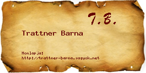 Trattner Barna névjegykártya
